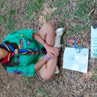 Reloj solar, plantilla para orientación