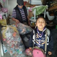 Material recolectado en sus escuelas