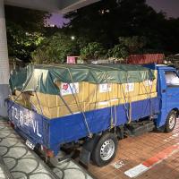 The relief supplies were sorted and packed at the Scouts of China(Taiwan) headquarters.