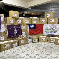 The relief supplies were sorted and packed at the Scouts of China(Taiwan) headquarters.