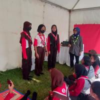 the contingent of the province of central java is giving testimony