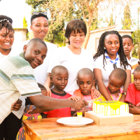 Scouts was making the Joy really after preparing one big cake to symbolize Happy birthday celebrations