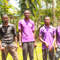 Scout was conducting environmental cleaning at their Visit in Huruma Center.