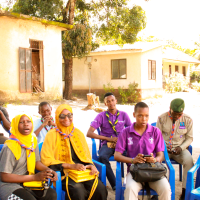 Scouts at Gathering, Staying together with children of Huruma Center
