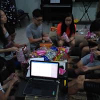 Packing snacks for the Handover Ceremony