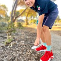 Cub picking up litter