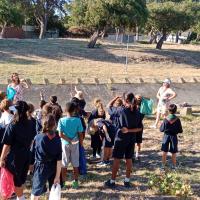 Cubs learn how litter trap across Elsieskraal  River operates
