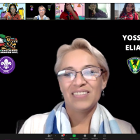 Junta con la asesora principal del proyecto y lideres de equipos