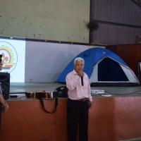 Village chief giving his speech