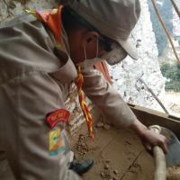 Clearing of sand and dust.