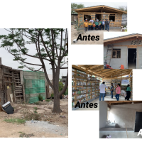 Descripción de los avances, la casa aún no está terminada pero muy avanzada.