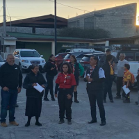 Directivos de casa hogar beneficiada