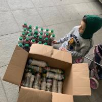 Recolección ecoladrillos colegio Americano 