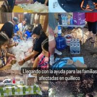 organización y entrega de la ayuda