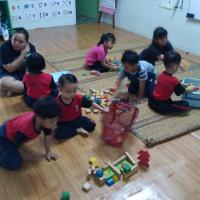 Students having fun while having their break