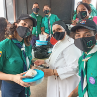 Rovers junto a Monja del IA Carmela Valera