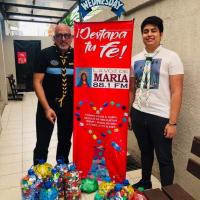 Junto a mi padre Pudimos donar un total de 12 botellas grandes llenas de tapitas plásticas.