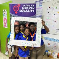 Education for all:Girl at school.