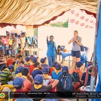 Scouts taking part the activities 