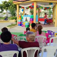 Fiesta por el dia del niño para integrar a las familias