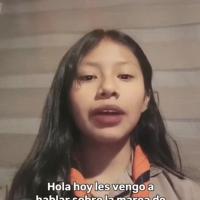 Post del video en donde la exploradora explica la importancia de aprender a reutilizar el plastico