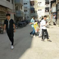 Group work. Cleaning the areas. 