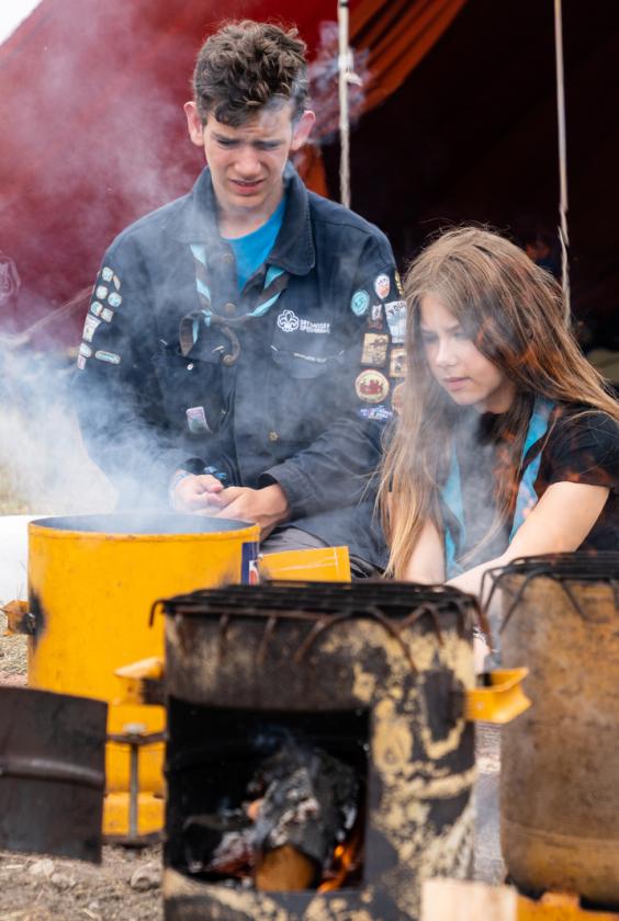 scouts cooking