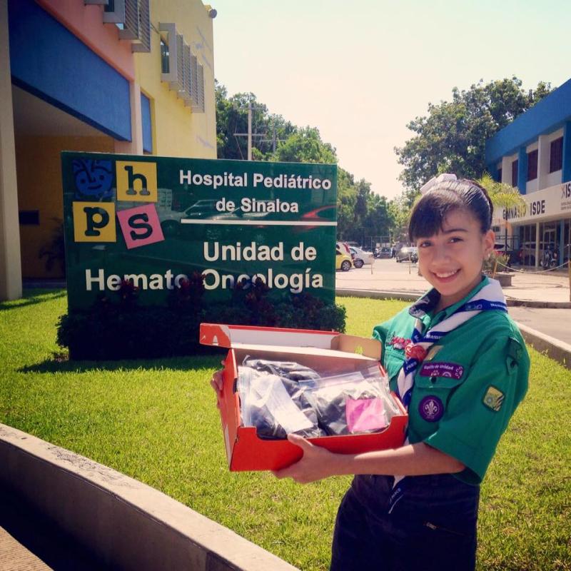 Entrega de donación de cabello al Hospital Pediátrico de Sinaloa