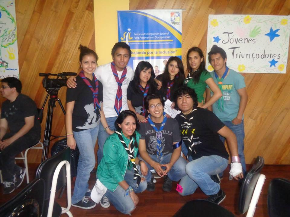 Scouts de Ecuador participan en Encuentro Nacional de Jóvenes por la Inclusión.