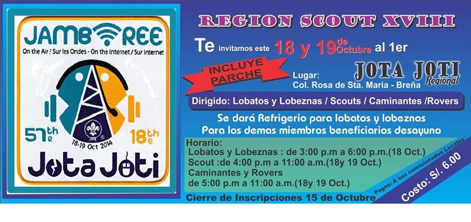 Nos vemos en el JOTA JOTI 2014!