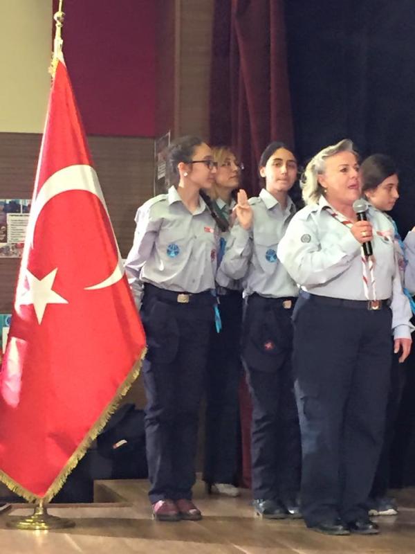 IZDOS - Izmir Izci ve Doğa Sporcuları GSK ‘s ceremony on World Thinking Day.(22nd Feb.’15)