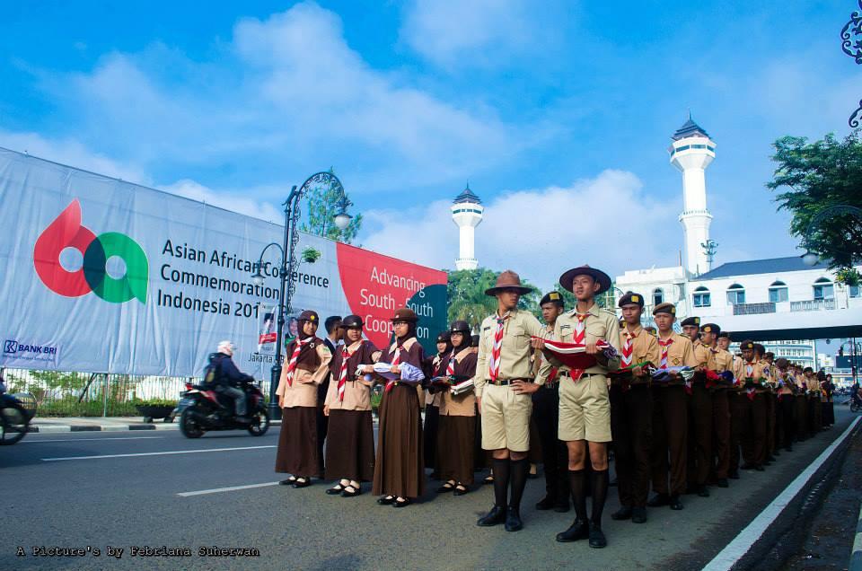 FLAG-RAISING ASIA AFRICA CONFERENCE PARTICIPANTS 