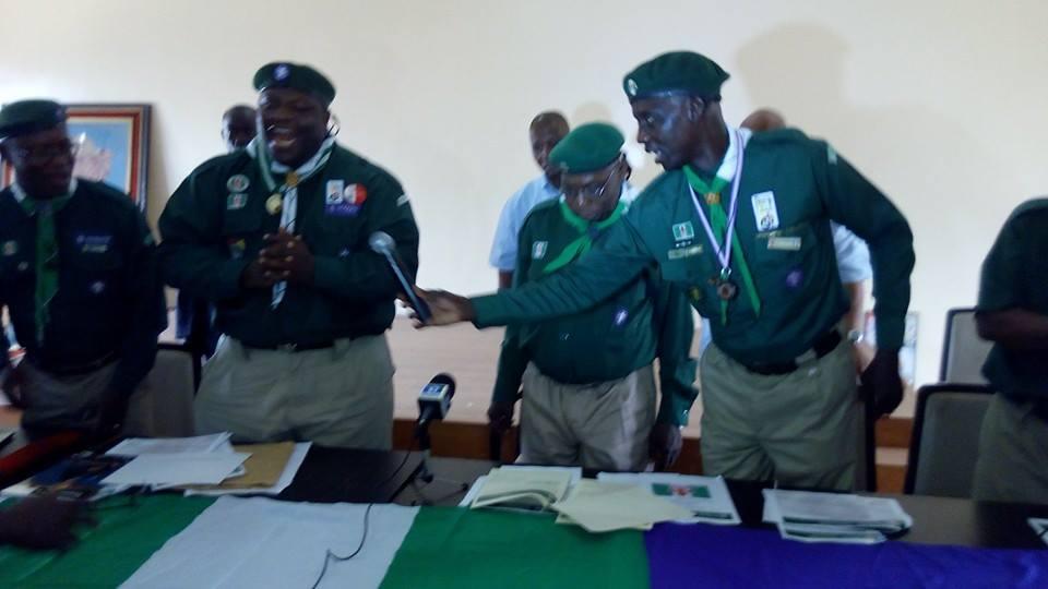 THE SCOUT ASSOCIATION OF NIGERIA RE-INDUCTED THE FORMER PRESEIDENT OF NIGERIA: HIS EXCELLENCY CHIEF OLUSEGUN OBASANJO-GCFR AS AMBASSADOR OF MESSENGERS OF PEACE IN AFRICA