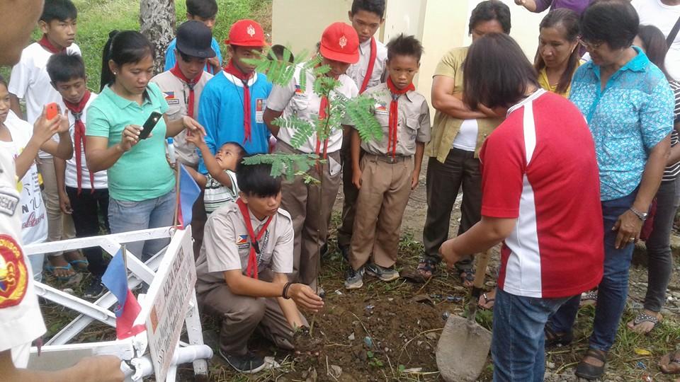 SANHS SCOUTS SPEARHEADS TREE PLANTING