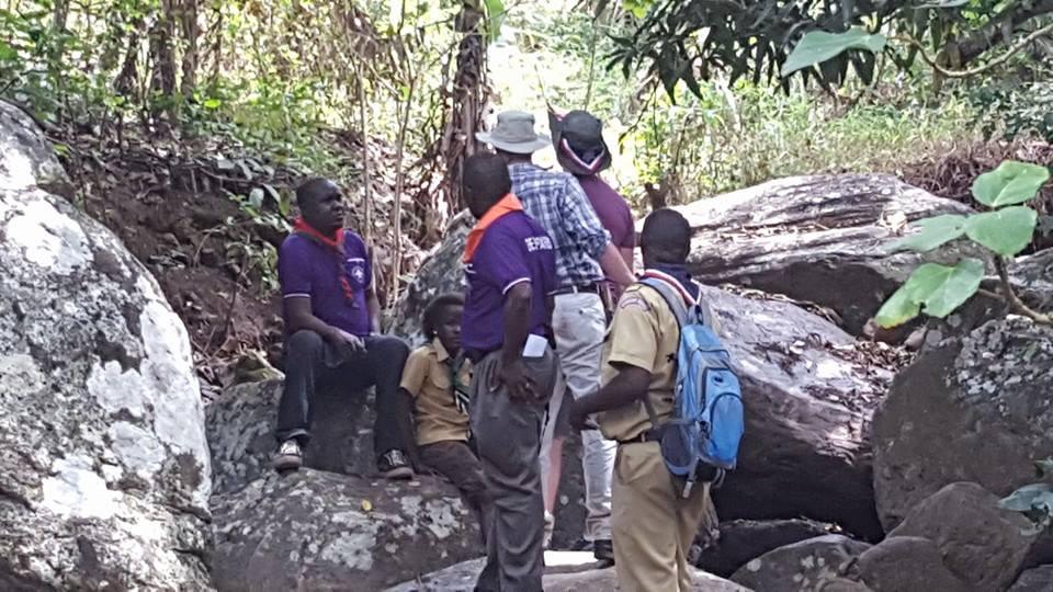 visiting Tanzania Scouts, National Training camp