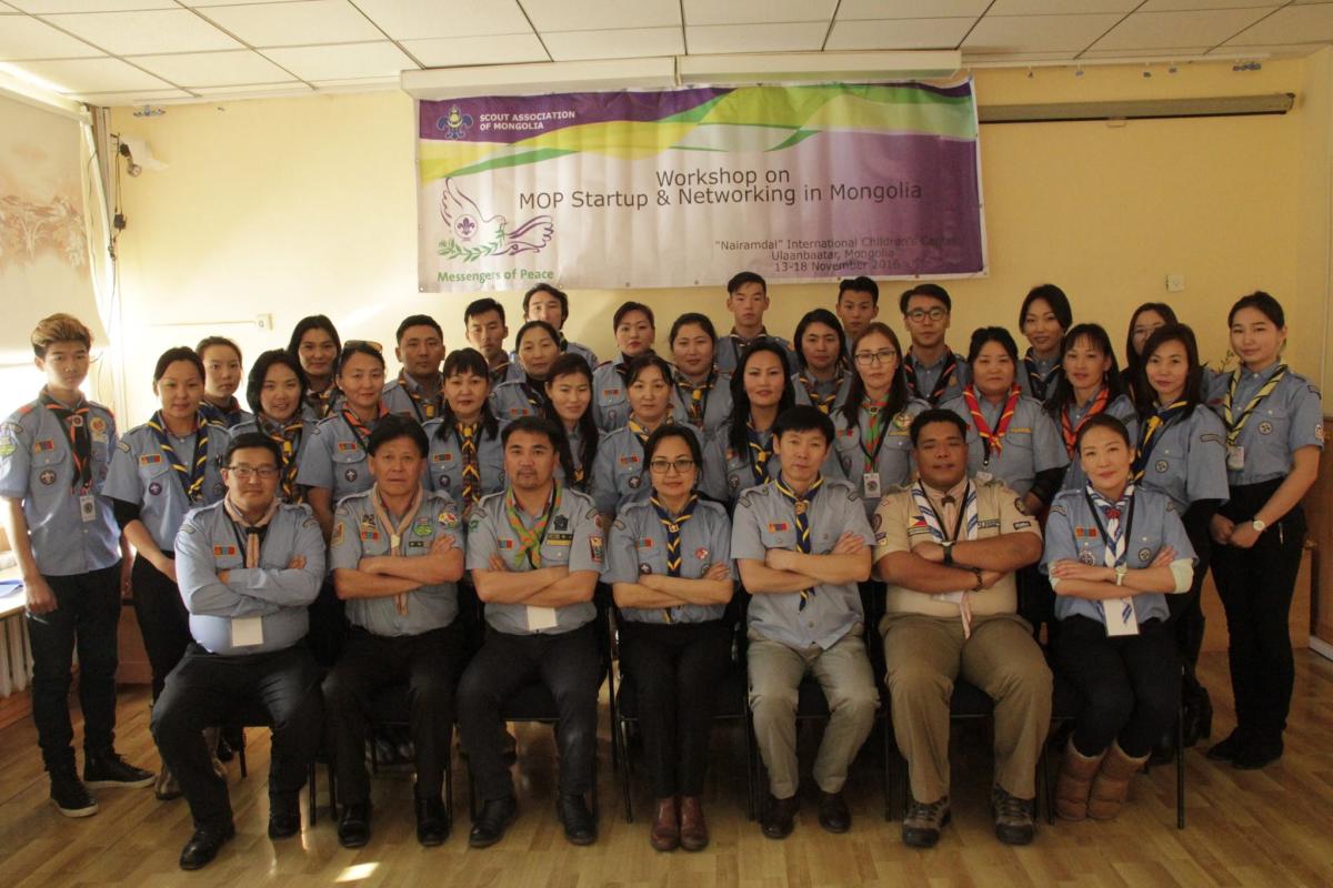  Workshop on Messenger of Peace Startup and Networking in Mongolia 2016