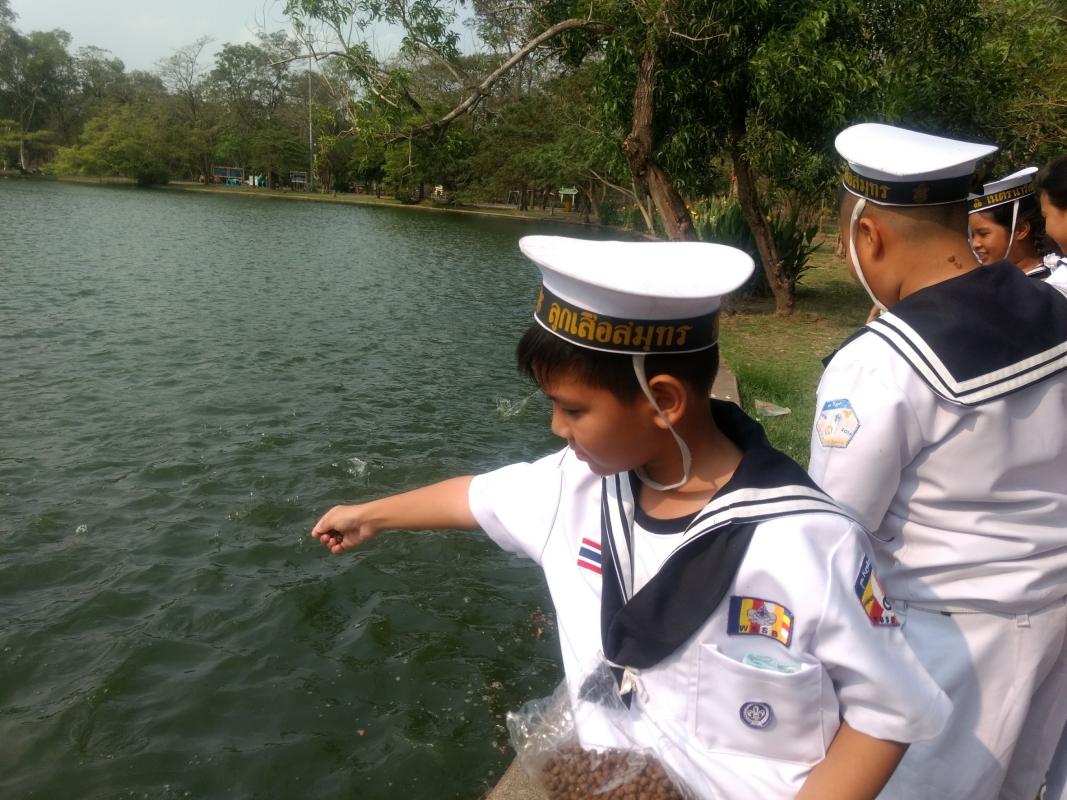 ให้อาหารปลา