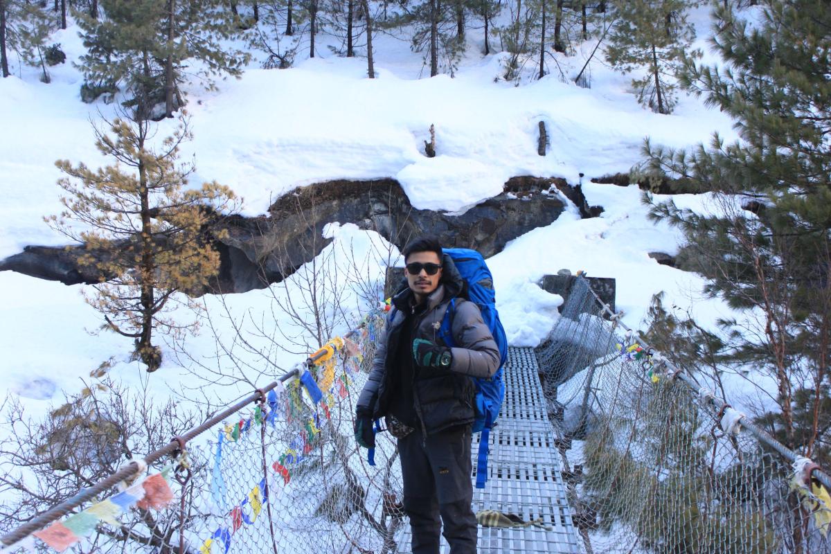 scout in high himalayas