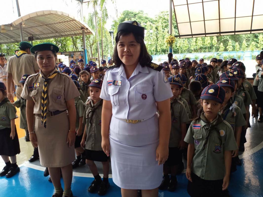 จัดระเบียบแถวลูกเสือสำรอง