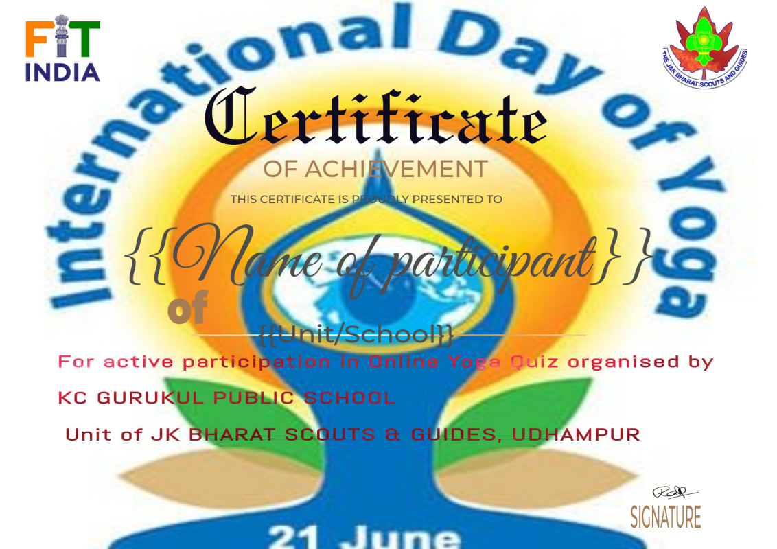 Celebration of 7th INTERNATIONAL YOGA DAY