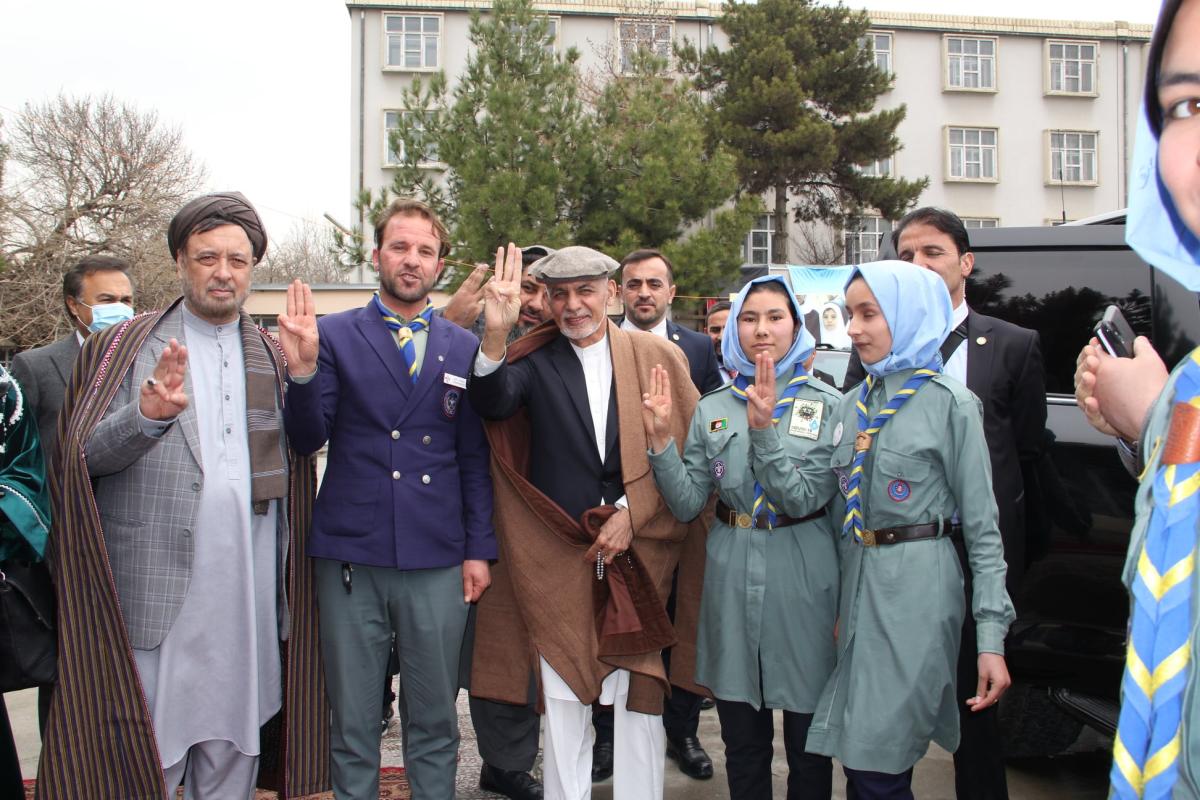 President of Afghanistan  Appreciated the Afghan Scouts for their Humanitarian Services