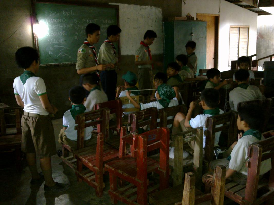 Teaching the youth of today in traditional way 