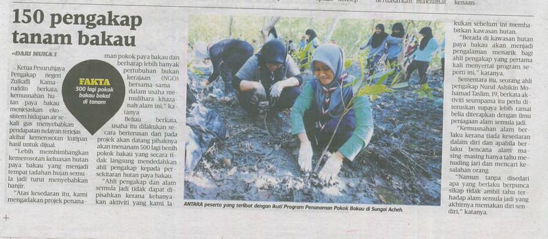 Bakti Pengakap - Penanaman 500 Pokok Paya Bakau sempena Hari Paya Sedunia