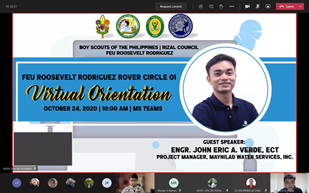 First Virtual Orientation ( BRAVO UNO )
