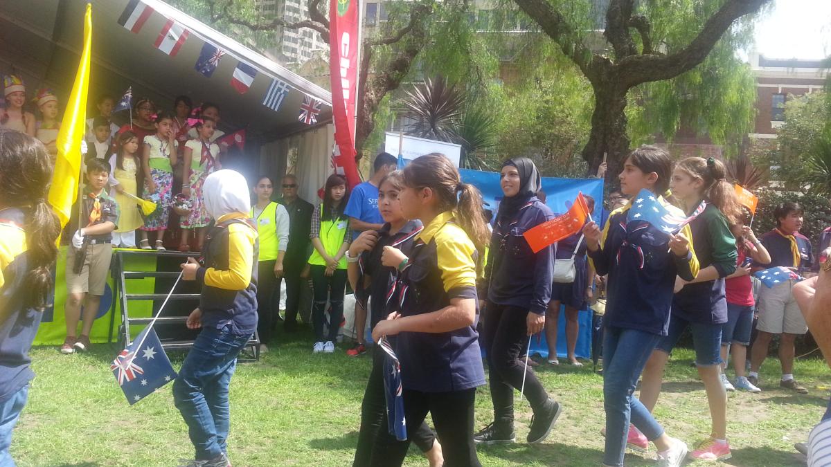 كشافة المشاريع المعروفة بالكشاف المسلم في سدني - أستراليا تشارك في مهرجان الاطفال