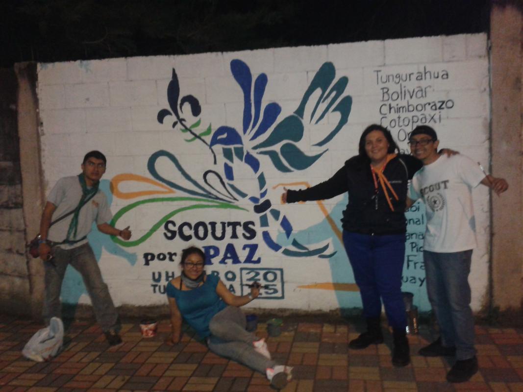 Pintores del mural...
