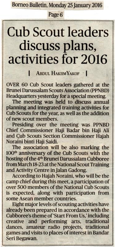 Celebration of 100th years Cub Scouts in Scouting.