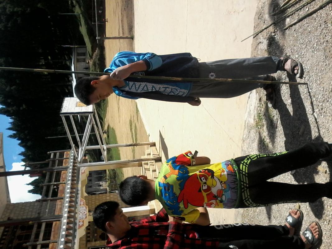 scouting activities carried out in Nobding lower Secondary school.2016