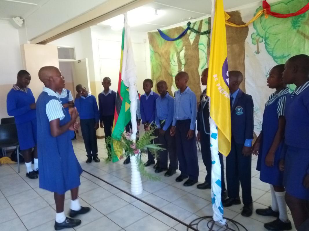 Scouts investiture ceremony for the Church of Jesus Christ of Later Day saints. 