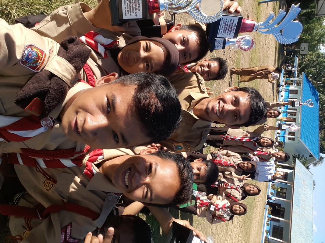 Penyambutan Rombongan Pramuka